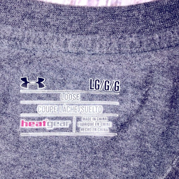 Under Armour mens grey top size large - Picture 2 of 5